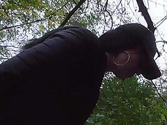 Spitting session in the forest by Femdom Austria