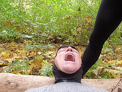 Spitting session in the forest by Femdom Austria