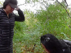 Spitting session in the forest by Femdom Austria