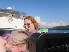 Diana With Her Friend Ingrida On Vacation Naked On A Yacht While On Vacation