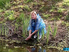 Masked Studs Hunt A Blonde Down And Fuck Her