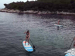 On Vacation With 4 Hot Instagram Models Sunbathing In The Nude