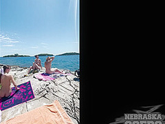 On Vacation With 4 Hot Instagram Models Sunbathing In The Nude