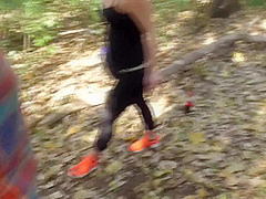 Humiliating him with their spits and slime in the forest by Femdom Austria