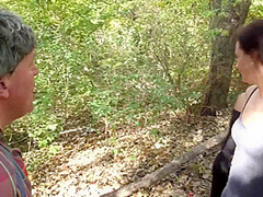 Humiliating him with their spits and slime in the forest by Femdom Austria