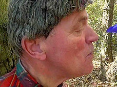 Humiliating him with their spits and slime in the forest by Femdom Austria