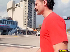 Sexy Chick In Tantalizing Bikini Is Picked Up By Cha - Charles Dera And Kara Lee