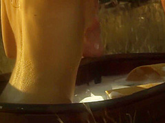 Sweet Lesbian Maidens Washing Each Others Butts And Eating Each Others Pussies