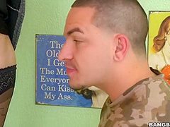 Lovely Brunette Sexy Babe Blows Dick And Fucks Her Stud With Evie Olson