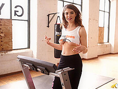 Katie Louise in Fit In No Time - DownblouseJerk