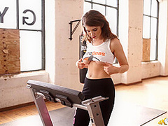 Katie Louise in Fit In No Time - DownblouseJerk