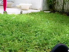 Juicy Brunette Blowjobs Big Dick Outdoors - April Dawn