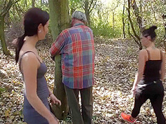 Beating and whipping the old man is their only pleasure by Femdom Austria