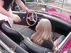Blonde German Teen Outdoor Action For Less Money