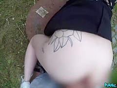 Alessa Savage And Martin Gun In Raven Haired Bombshell Fucks Outdoors