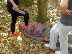 The old trampling mat by Femdom Austria