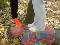 The old trampling mat by Femdom Austria