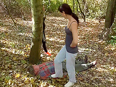 The old trampling mat by Femdom Austria