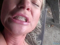 Amateur Sex Blond Lady Takes Cock For Money