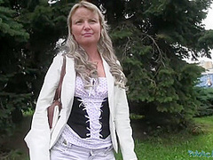 Amateur Sex Blond Lady Takes Cock For Money