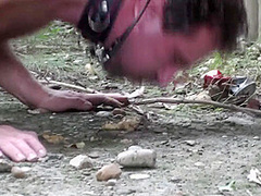 Teen plays outside with her pet... play by Femdom Austria