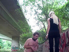 Teen plays outside with her pet... play by Femdom Austria