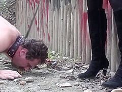 Teen plays outside with her pet... play by Femdom Austria