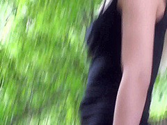 Teen plays outside with her pet... play by Femdom Austria