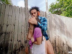 Naughty Teen Rough Outdoor Sex Video