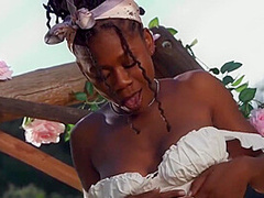Hazel Grace - Kinky Black Teen Crazy Solo Clip