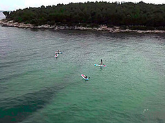 Paddle Boarding And Sunbathing Babes On Vacation Miss Pussycat With Rebeka Ruby Adriana And Sammy