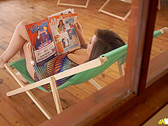 Charlie Rose in Window Wank - DownblouseJerk