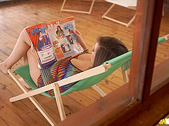 Charlie Rose in Window Wank - DownblouseJerk