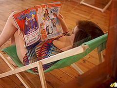 Charlie Rose in Window Wank - DownblouseJerk