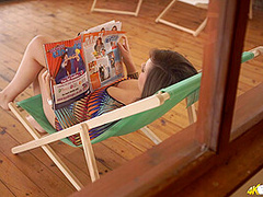 Charlie Rose in Window Wank - DownblouseJerk