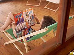 Charlie Rose in Window Wank - DownblouseJerk