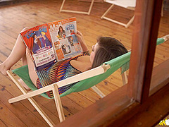 Charlie Rose in Window Wank - DownblouseJerk