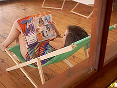 Charlie Rose in Window Wank - DownblouseJerk