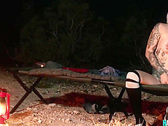 Alt Blonde Fucked Outdoors