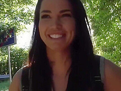Chloe Lamour - A Girl With Big Milkings Saddled The Trunk Just For The Money