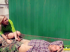 Raquel Roper And Jessie Young - And Homeless Handjob