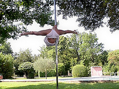 Captain's Log - Busty Outdoor Pole Dance Special - PornWorld