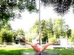 Captain's Log - Busty Outdoor Pole Dance Special - PornWorld