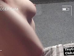 SPH IR babe fucked in front pathetic guy with small cock