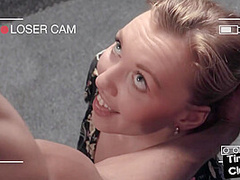 SPH IR babe fucked in front pathetic guy with small cock