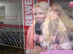 German blonde teen get public amateur anal POV