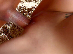 Lustful Threesome At Beach - FemdomSex