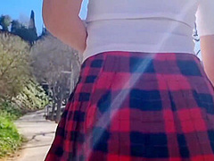 Call My Friend And Control Pussy Outdoors Squirt