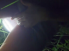 Exclusiv Pee In Savana Before Sun Rise# Net Dress N No Panties For Night Safari