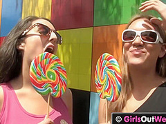 Hot Australian Babes Enjoy Roller Skating And Lesbian Sex